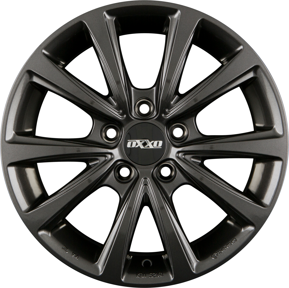 Oxxo Liberty gunmetal Alufelge 6.5x16 Zoll ET46 LK 5x112 ML57.1 – Bild 3