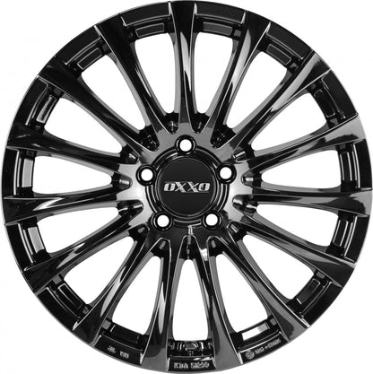Oxxo Elan black 6.5x17 ET44 - LK5/112 ML66.6