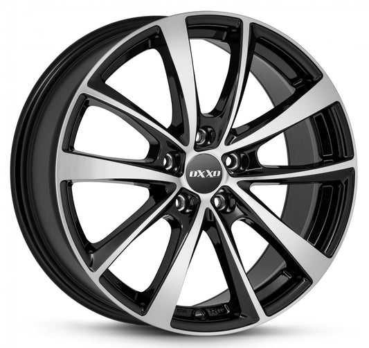 Oxxo Vidorra black / polished 7x17 ET40 - LK5/108 ML67.1