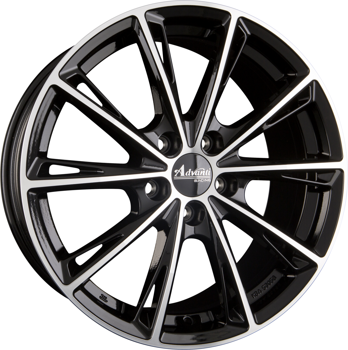 Oxxo Predator black polished Alufelge 7.5x17 Zoll ET40 LK 5x100 ML63.4 – Bild 4