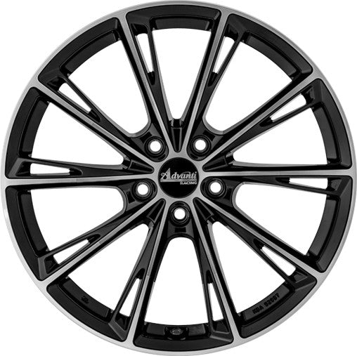 Oxxo Predator black polished 7.5x17 ET40 - LK5/100 ML63.4