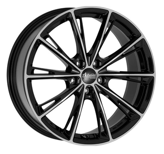 Oxxo Predator black polished 8x18 ET45 - LK5/108 ML67.1