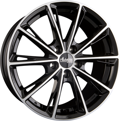 Oxxo Predator black polished Alufelge 8x18 Zoll ET30 LK 5x114.3 ML72.6 – Bild 4