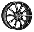 Oxxo Predator black polished Alufelge 8x19 Zoll ET30 LK 5x114.3 ML72.6