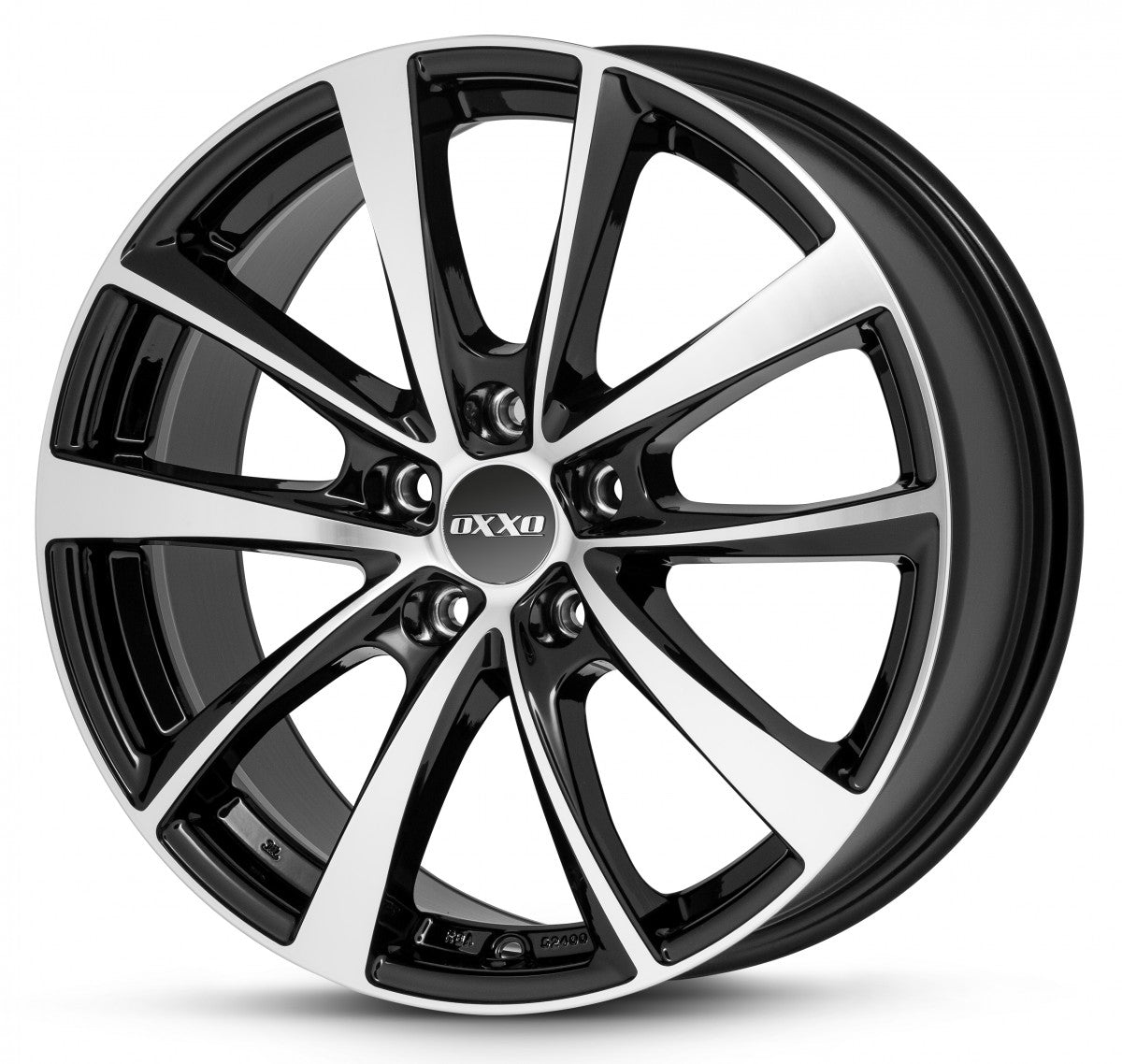 Oxxo Vidorra black / polished Alufelge 6.5x16 Zoll ET38 LK 4x108 ML67.1 – Bild 3