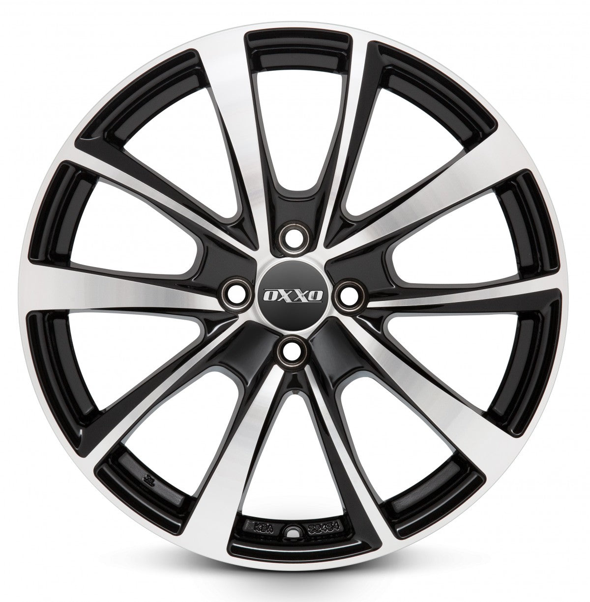 Oxxo Vidorra black / polished Alufelge 6.5x16 Zoll ET38 LK 4x108 ML67.1 – Bild 4