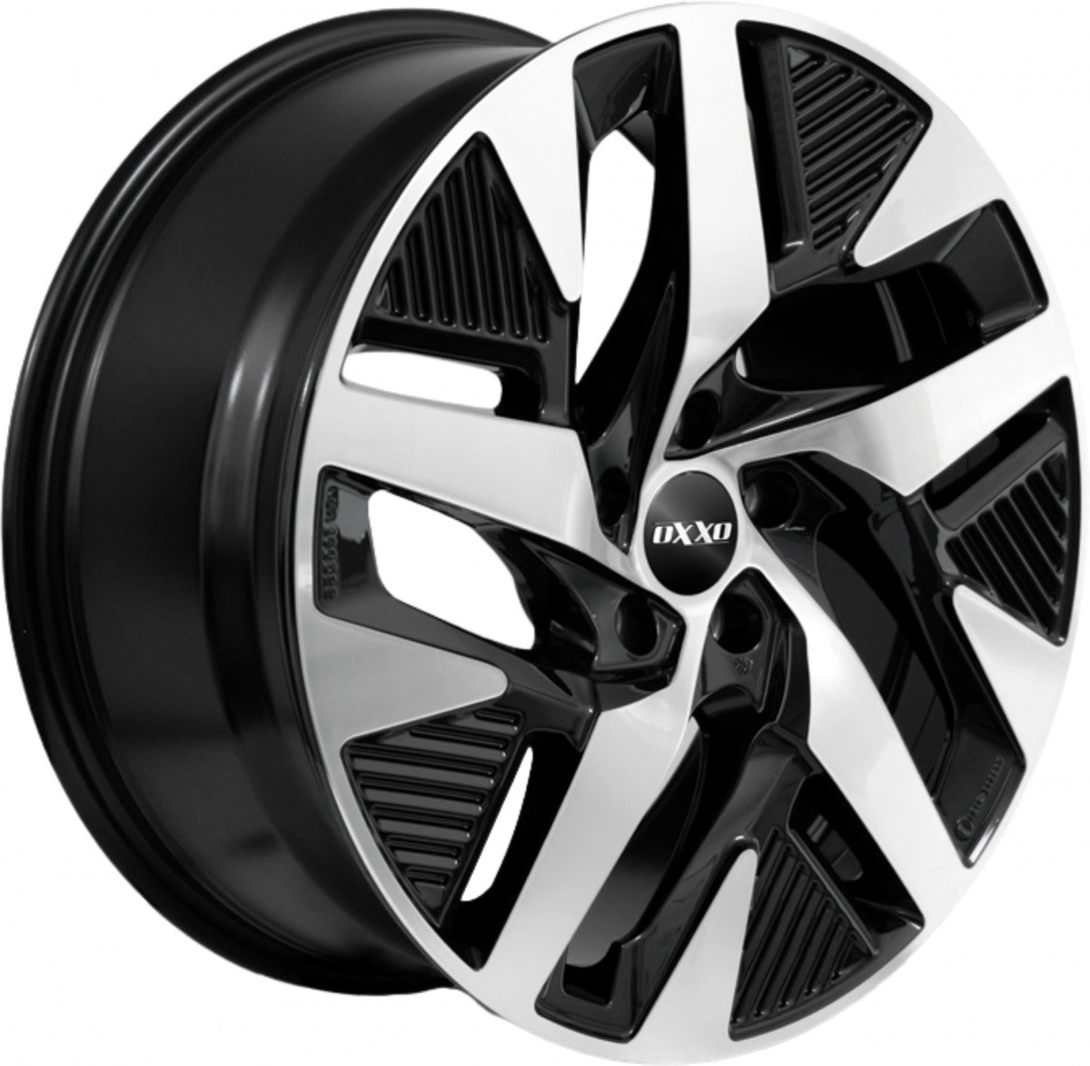 Oxxo Pulse EV black / polished Alufelge 7.5x19 Zoll ET45 LK 5x120 ML64.1