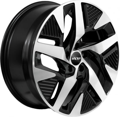 Oxxo Pulse EV black / polished Alufelge 7.5x19 Zoll ET45 LK 5x120 ML64.1
