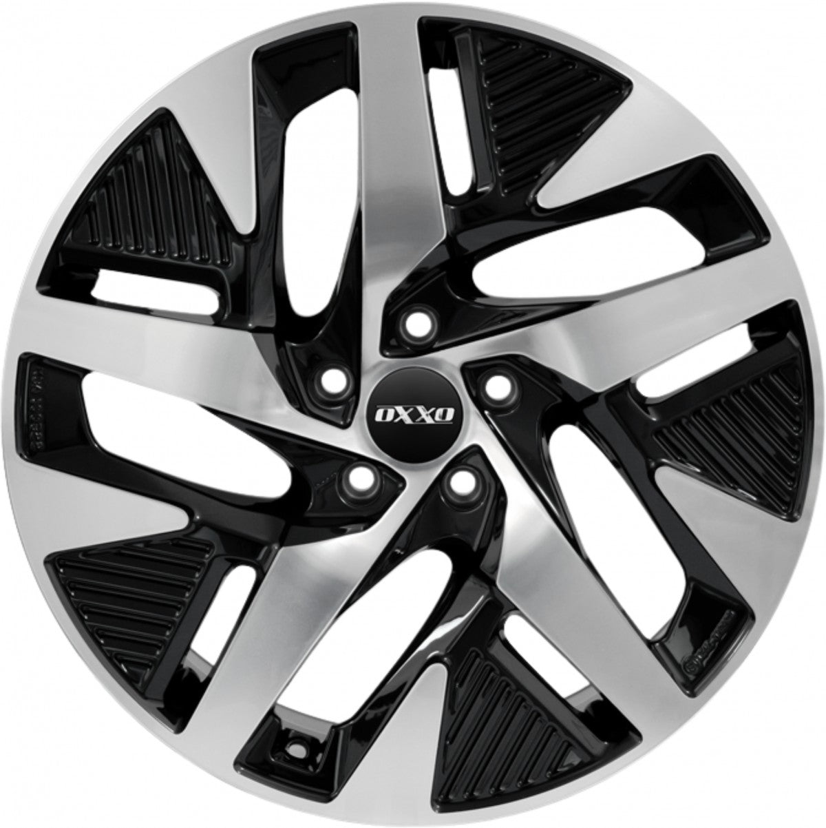 Oxxo Pulse EV black / polished Alufelge 7.5x19 Zoll ET45 LK 5x120 ML64.1 – Bild 2
