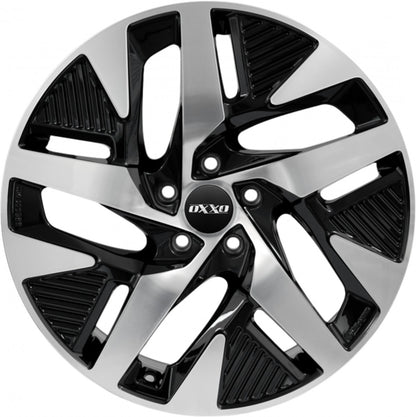 Oxxo Pulse EV black / polished Alufelge 7.5x19 Zoll ET45 LK 5x120 ML64.1 – Bild 2