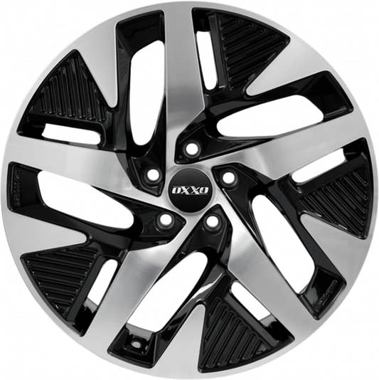 Oxxo Pulse EV black / polished Alufelge 8.5x19 Zoll ET56 LK 5x108 ML63.4