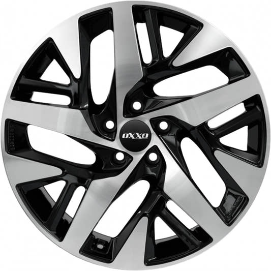 Oxxo Pulse Pro black / polished Alufelge 7.5x19 Zoll ET43.5 LK 5x108 ML63.4 – Bild 2