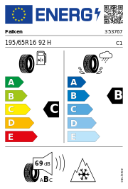 Falken Eurowinter HS02 3PMSF 195/65 R16 92H