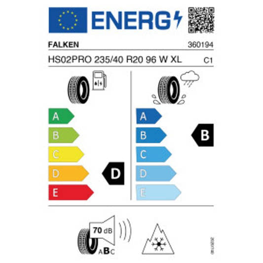 Falken Eurowinter HS02 PRO XL 3PMSF 235/40 R20 96W – Bild 2