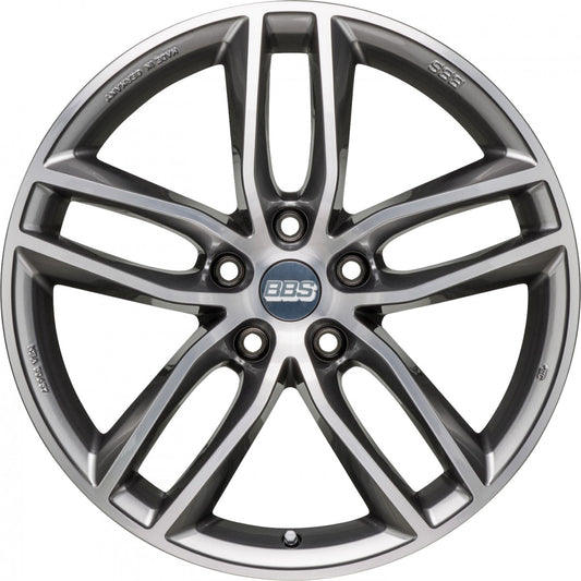 BBS SX platinum silber diamantgedreht 8x18 ET44 - LK5/112 ML82