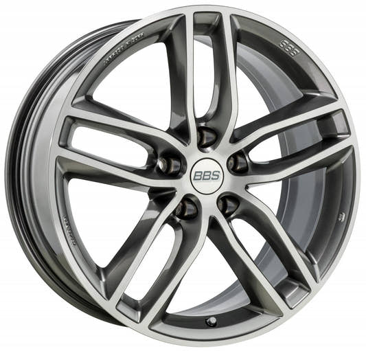BBS SX platinum silber diamantgedreht Alufelge 8x18 Zoll ET45 LK 5x108 ML70