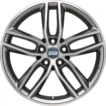 BBS SX platinum silber diamantgedreht 8x18 ET45 - LK5/120 ML82
