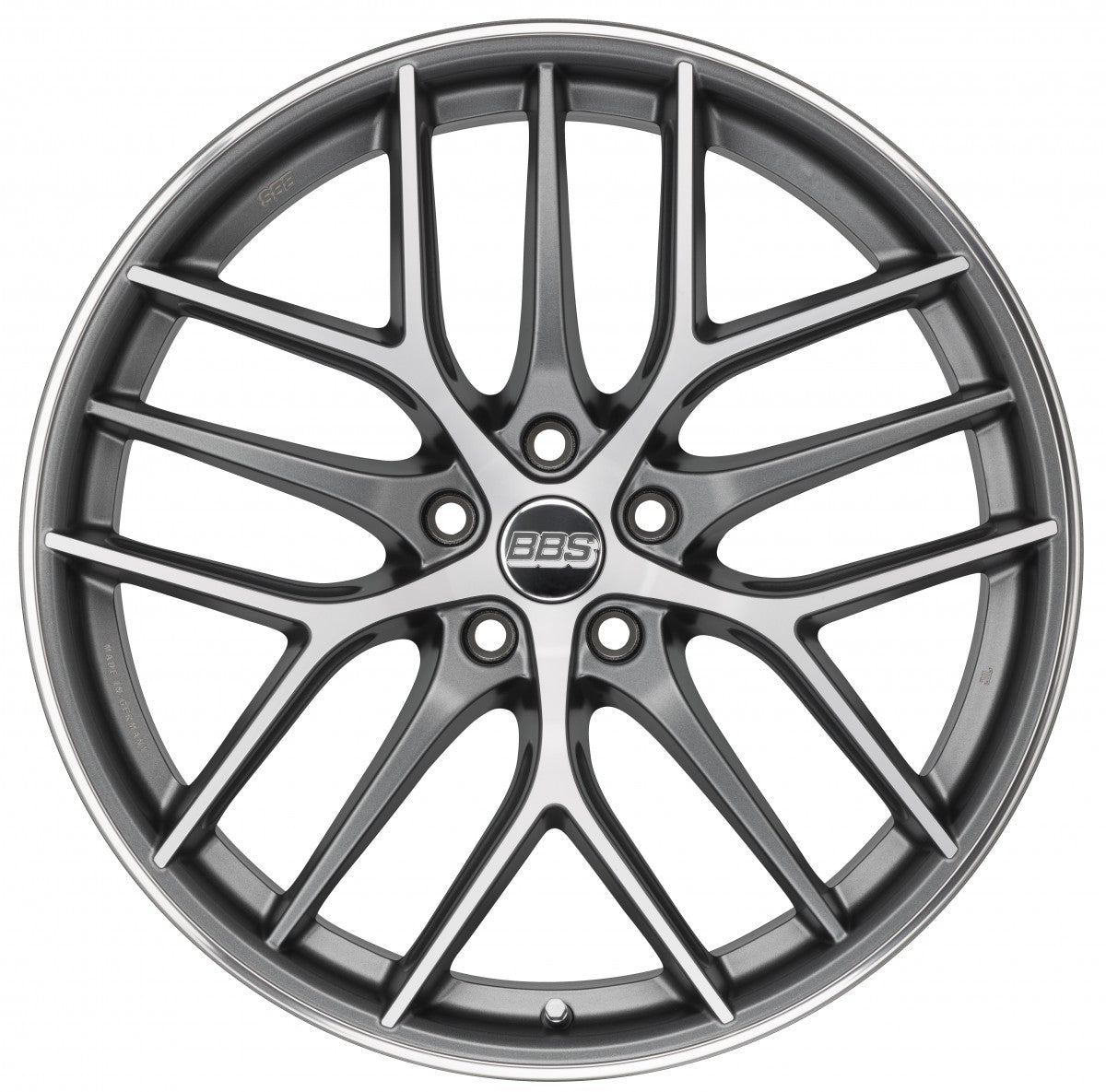 BBS CC-R graphit diamantgedreht matt 8.5x20 ET40 - LK5/114.3 ML82