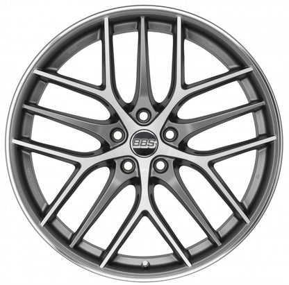 BBS CC-R graphit diamantgedreht matt 8.5x20 ET40 - LK5/114.3 ML82