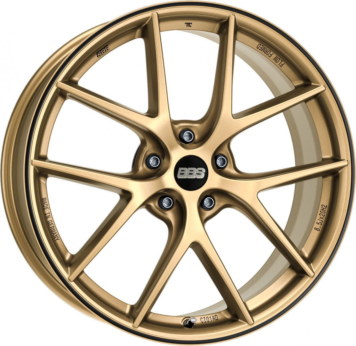 BBS CI-R AD racing gold 10x19 ET71.5 - LK5/117.5 ML70.05
