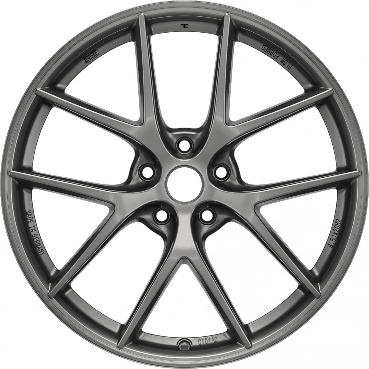 BBS CI-R AD platinum silber 9.5x21 ET22 - LK5/117.5 ML70.05