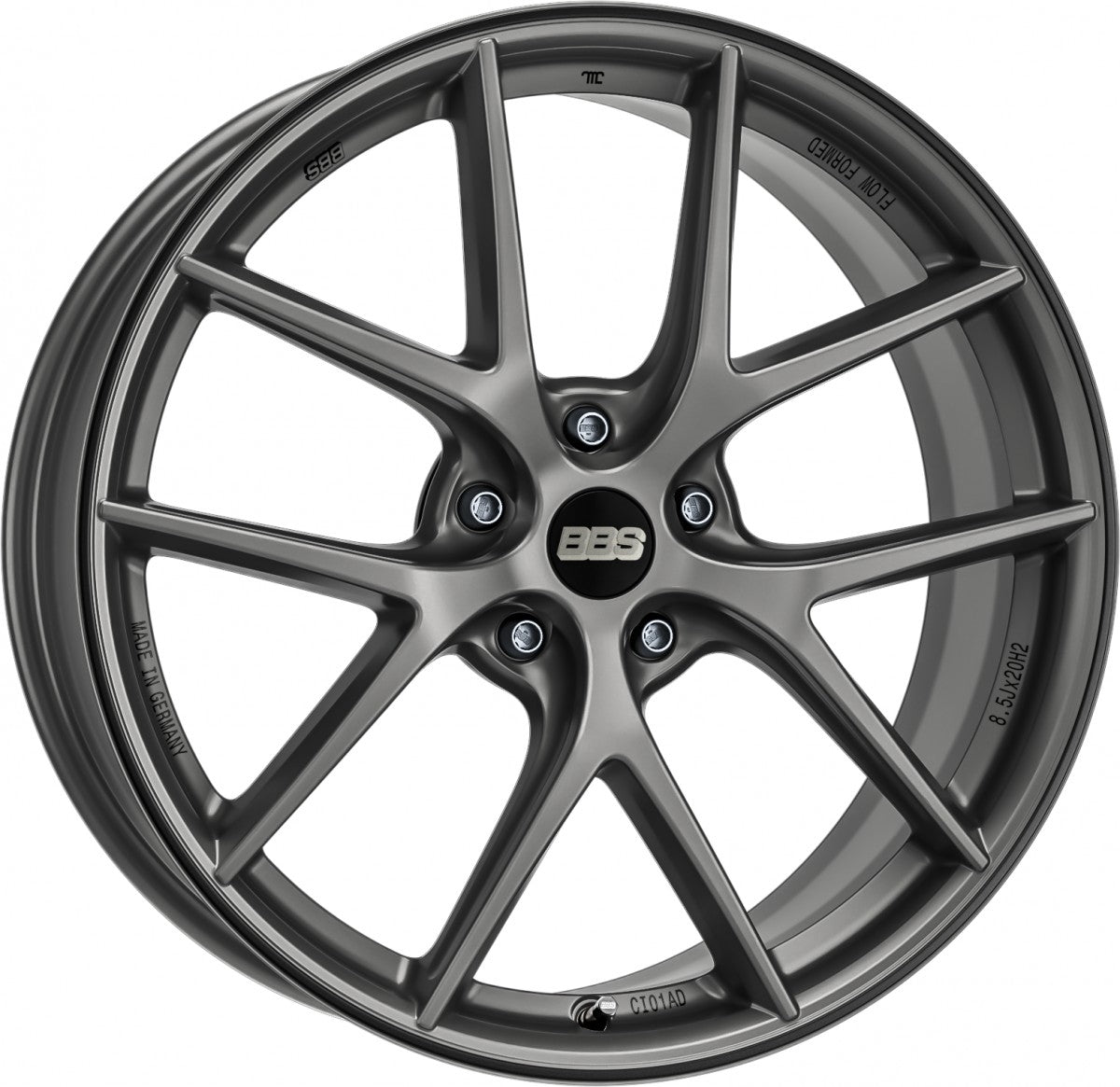 BBS CI-R AD platinum silber 10.5x21 ET35 - LK5/117.5 ML70.05