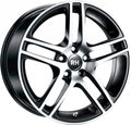 RH Alurad BE Twin schwarz voll poliert Alufelge 7.5x16 Zoll ET35 LK 5x112 ML72.6