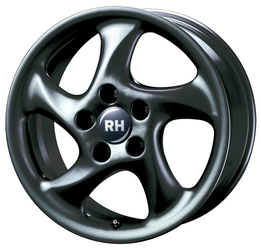 RH Alurad AH Turbo racing schwarz lackiert 11x18 ET52 - LK5/130 ML71.5