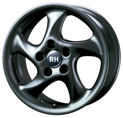RH Alurad AH Turbo racing schwarz lackiert Alufelge 11x18 Zoll ET52 LK 5x130 ML71.5