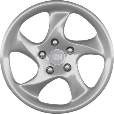 RH Alurad AH Turbo sport-silber lackiert 8.5x18 ET46 - LK5/130 ML71.5