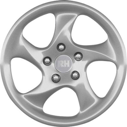 RH Alurad AH Turbo sport-silber lackiert Alufelge 8.5x18 Zoll ET52 LK 5x130 ML71.5 – Bild 2