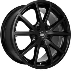 RH Alurad DE Sports racing schwarz lackiert Alufelge 8x18 Zoll ET45 LK 5x112 ML72.6