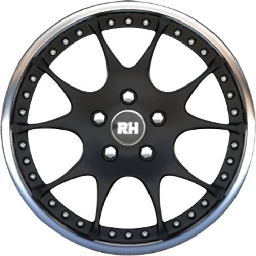 RH Alurad MK Dynamik schwarz horn hochglanz poliert Alufelge 9x18 Zoll ET54 LK 5x112 ML158 – Bild 2