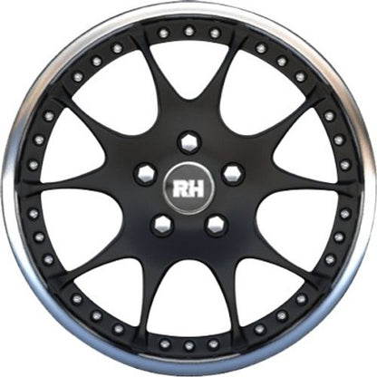 RH Alurad MK Dynamik schwarz horn hochglanz poliert Alufelge 9x18 Zoll ET54 LK 5x112 ML158 – Bild 2