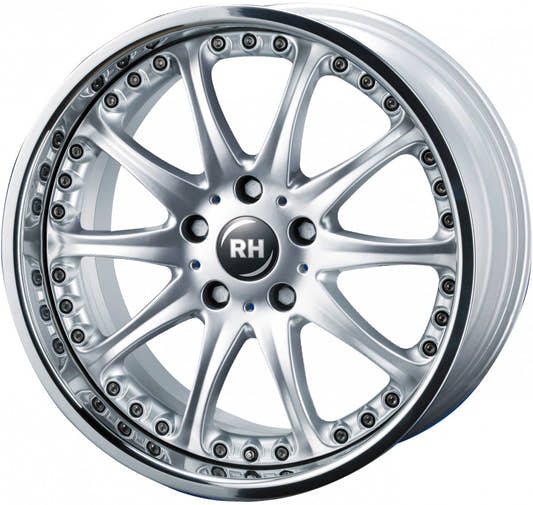 RH Alurad RAK Phönix silber mit Edelstahlhorn Alufelge 10x18 Zoll ET54 LK 5x120 ML74.1