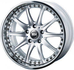 RH Alurad RAK Phönix silber mit Edelstahlhorn Alufelge 9x18 Zoll ET42 LK 5x120 ML74.1