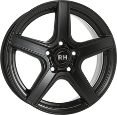 RH Alurad AR4 racing schwarz lackiert Alufelge 6.5x15 Zoll ET45 LK 5x112 ML72.6