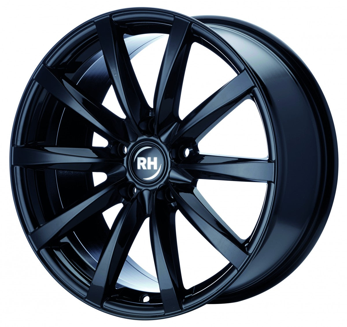 RH Alurad GT schwarz glanz lackiert 8.5x19 ET54 - LK5/130 ML71.5