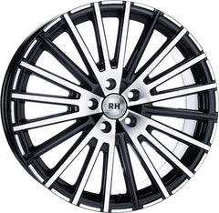 RH Alurad WM Flowforming schwarz voll poliert Alufelge 9x20 Zoll ET26 LK 5x112 ML66.45