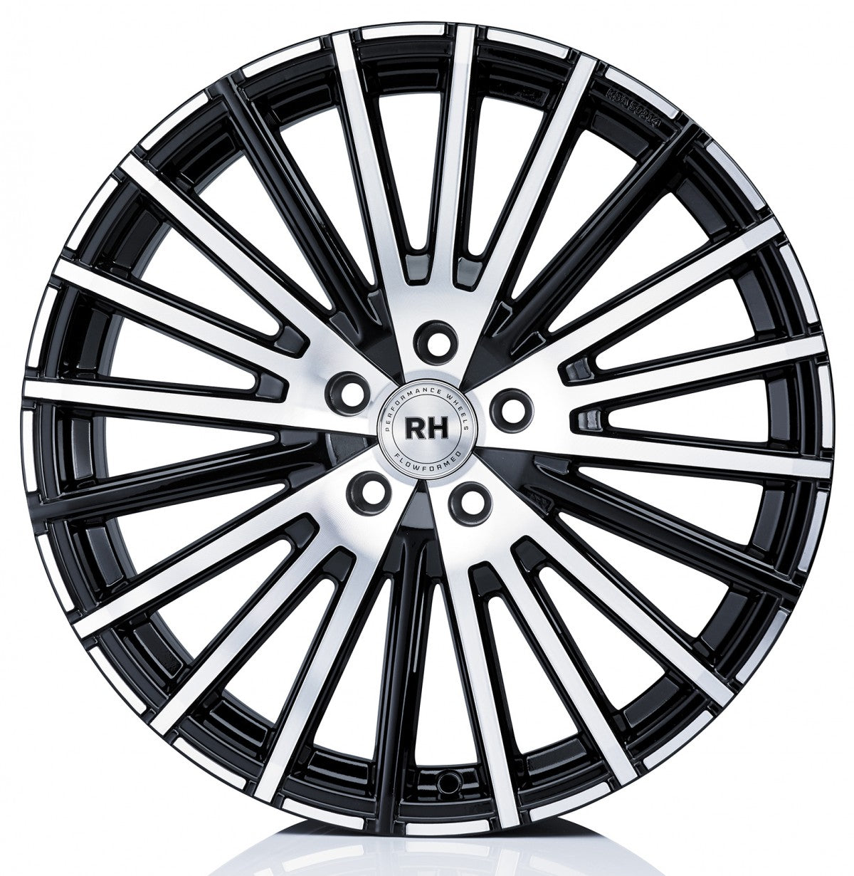 RH Alurad WM Flowforming schwarz voll poliert 10x20 ET50 - LK5/130 ML71.5