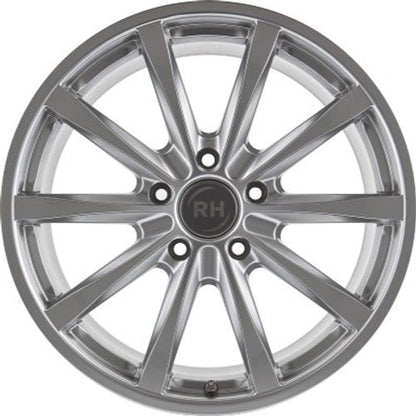 RH Alurad GT sterlingsilber lackiert Alufelge 8.5x19 Zoll ET45 LK 5x120 ML74.1 – Bild 2