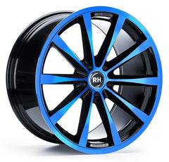 RH Alurad GT color polished - blue Alufelge 10.5x21 Zoll ET40 LK 5x120 ML74.1