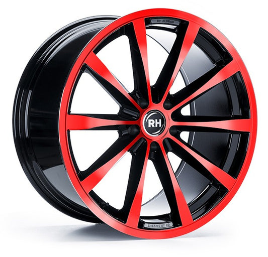 RH Alurad GT color polished - red 10x19 ET45 - LK5/112 ML72.6