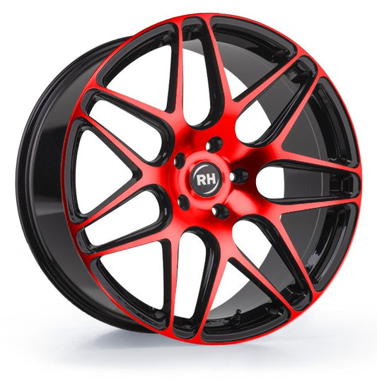 RH Alurad RB11 color polished - red 9x20 ET35 - LK5/112 ML72.6