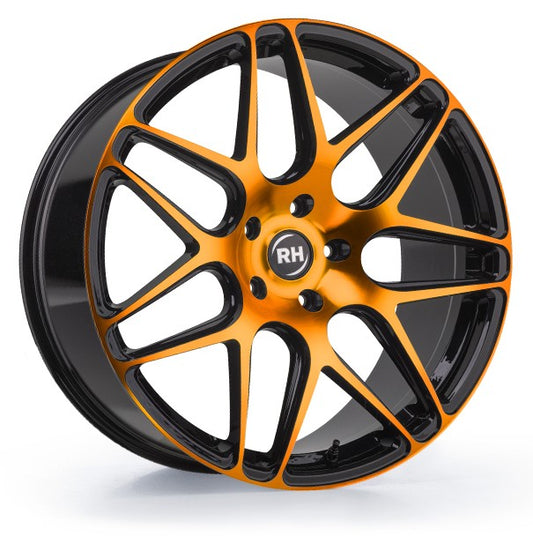 RH Alurad RB11 color polished - orange 9x20 ET35 - LK5/112 ML72.6