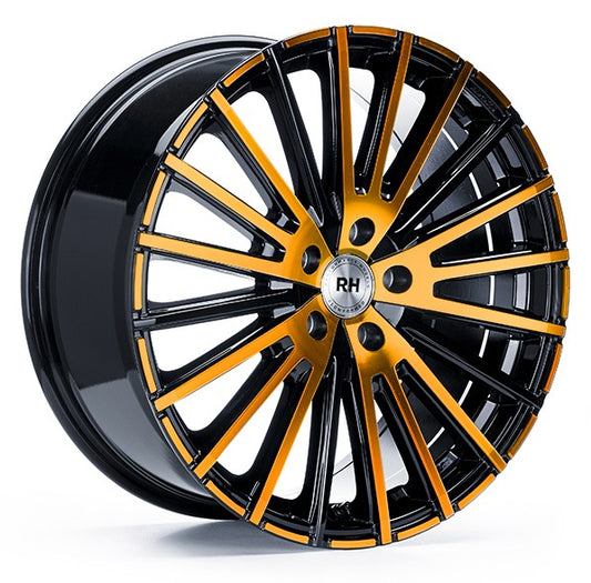RH Alurad WM Flowforming color polished - orange 10x20 ET50 - LK5/130 ML71.5