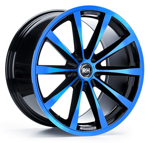 RH Alurad GT color polished - blue Alufelge