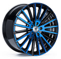 RH Alurad WM Flowforming color polished - blue Alufelge 9x20 Zoll ET26 LK 5x112 ML66.45