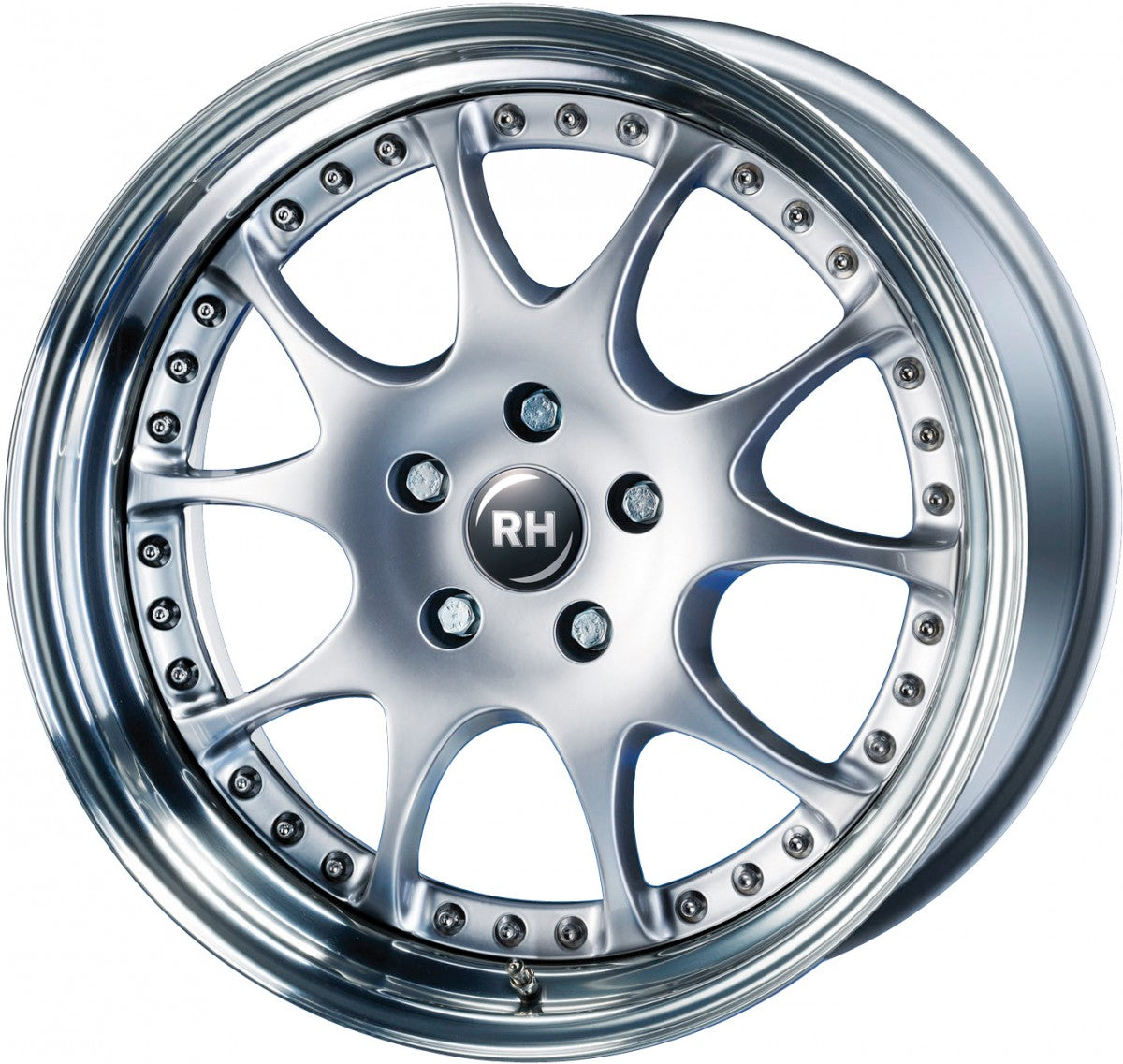 RH Alurad MK Dynamik silber horn hochglanz poliert 10x18 ET79 - LK5/112 ML158
