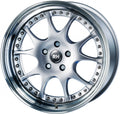 RH Alurad MK Dynamik silber horn hochglanz poliert Alufelge 10x18 Zoll ET79 LK 5x112 ML158